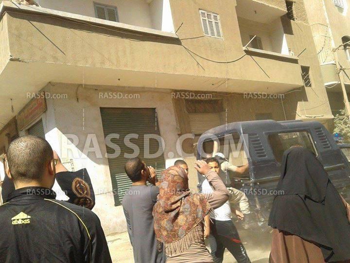 الداخلية تطلق الحي لتفريق  تظاهرة رافضي الانقلاب بسوهاج