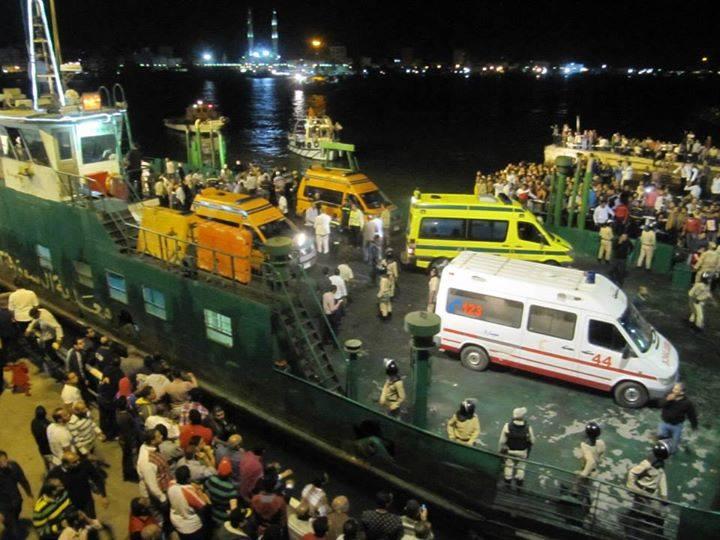 مصرع 3 اشخاص بينهم طفلين في المجري الملاحي ببورسعيد