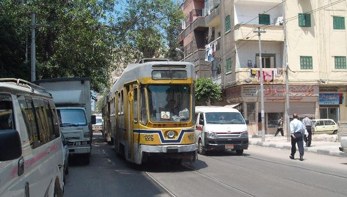 توقف حركة ترام الإسكندرية بعد سرقة كابل الكهرباء