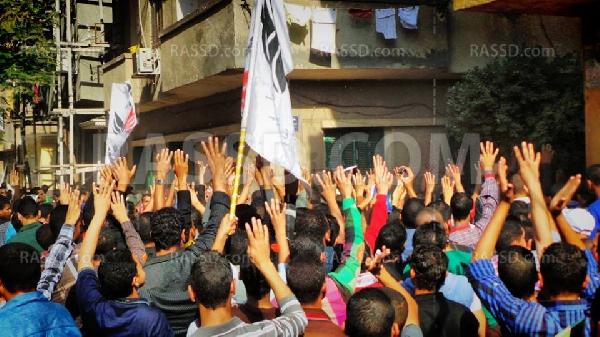 تظاهرات حاشدة للطلاب تجوب شوارع بنى سويف