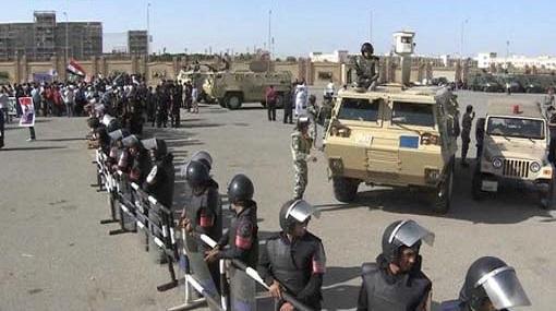 إنتشار أمني موسع بمحيط مقر محاكمة مرسي