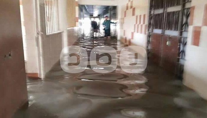 بالصور.. غرق كامل لمستشفى المعمورة بالإسكندرية