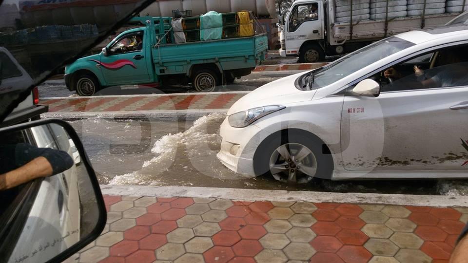 بالصور.. استمرار غرق طريق مصر إسكندرية الصحراوي لليوم الرابع