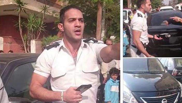 ضابط يسير عكس الاتجاه ومغردون: الباشا شرطة ومن حقه أن يفعلها