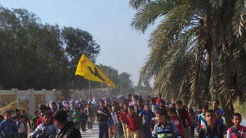 مسيرة لطلاب يوسف الصديق في الفيوم رفضًا لحكم العسكر