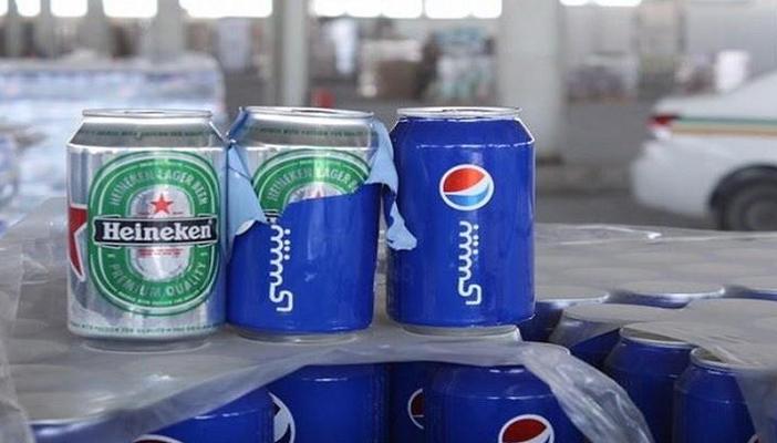 بالصور.. السعودية: إحباط محاولة تهريب “بيرة” مخفية خلف شعار “بيبسي”