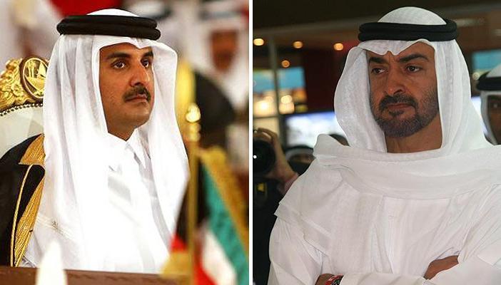 بعد الحملة الإلكترونية الإماراتية على قطر.. بن زايد يتصل بتميم