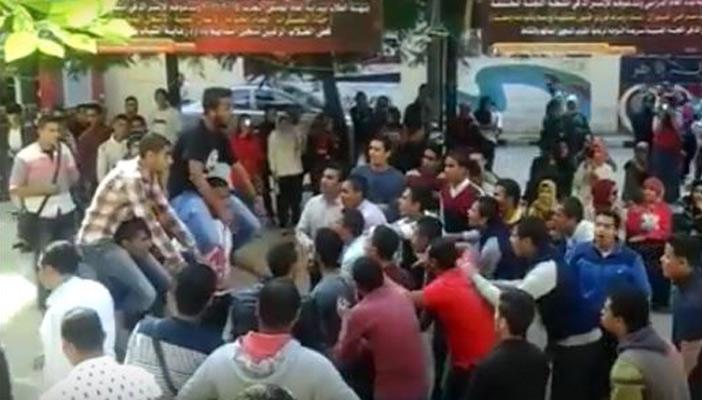 بالفيديو.. طلاب حقوق الإسكندرية يرقصون داخل الجامعة على “مفيش صاحب”