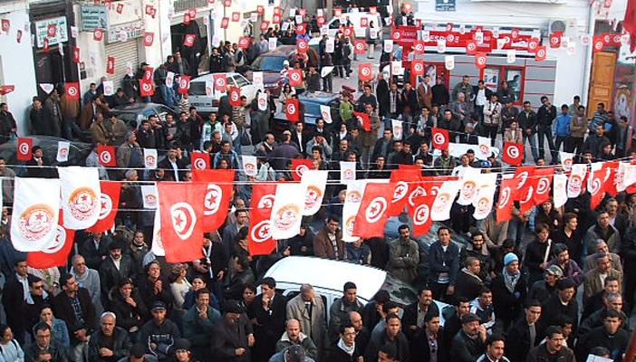 “الاتحاد العام التونسي للشغل” يُنظم احتجاجًا عامًا بولاية صفاقس