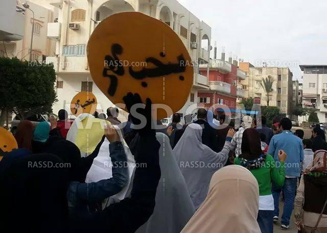 مسيرة بدمياط الجديدة تضامنًا مع المعتقلين في انتفاضة السجون