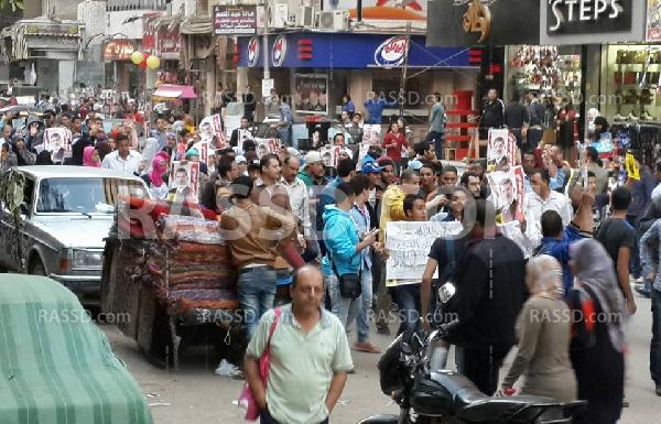 تظاهرة في الهرم للتنديد بممارسات داخلية الانقلاب