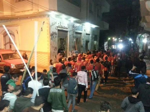 صور| أولتراس ناهيا يتظاهر للإفراج عن المعتقلات