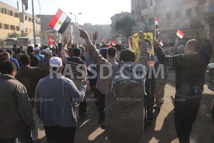 مسيرة صباحية لأهالي أوسيم الجيزة رفضًا لحكم العسكر