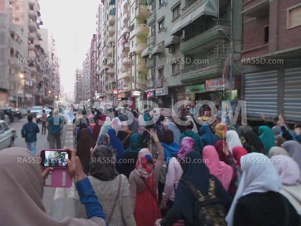 صور| مسيرة حاشدة بالمنصورة للمطالبة بالقصاص للشهاء