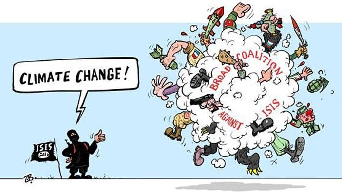 كاريكاتير.. انشغال الدول بالصراعات الجانبية وإغفال محاربة تنظيم الدولة