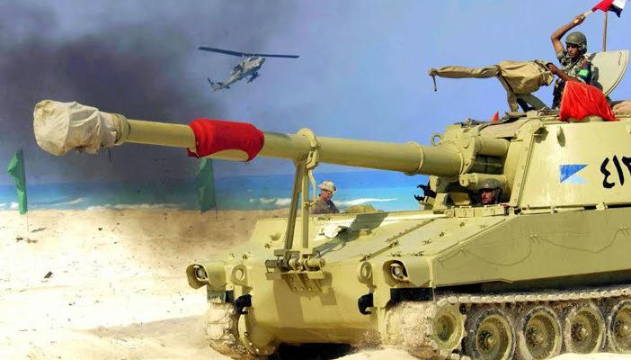 خاص لـ”رصد”: الجيش يدعم ارتكازين له بمدفعيات ثقيلة بسيناء