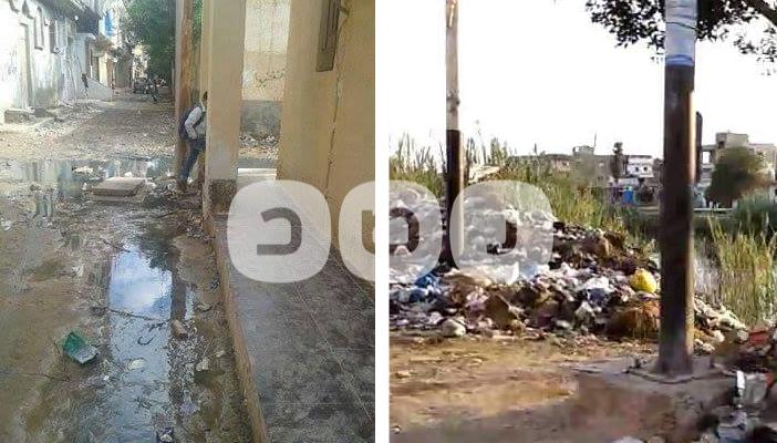 بالصور.. البحيرة.. القمامة والصرف الصحي يحاصران “حميات” كفر الدوار