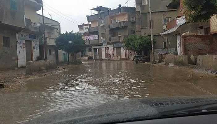 ارتباك مروري بالقليوبية بسبب الأمطار والمحافظة تعلن الطوارئ