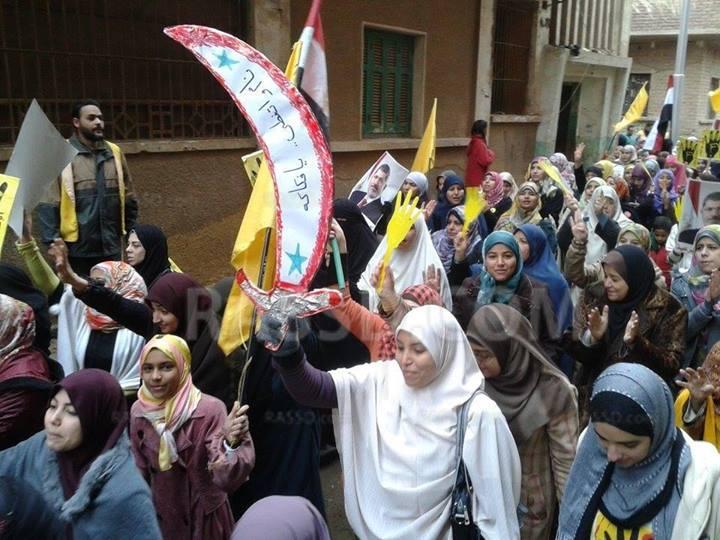 مسيرة بالخانكة قليبوبية تلبية لدعوة التحالف الوطنى