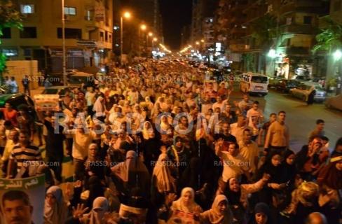 31 مسيرة ليلية تحوب الإسكندرية رفضأ للإنقلاب العسكري