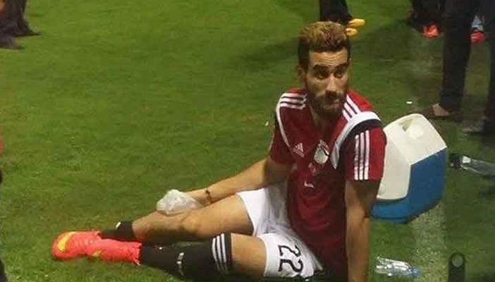 الإصابة تحرم باسم مرسي من المشاركة أمام طلائع الجيش