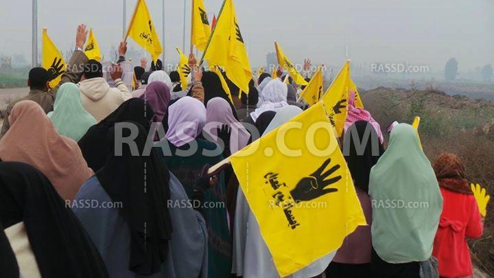 فاعليات صباحية بكفر الشيخ تنديدا بالانقلاب العسكرى