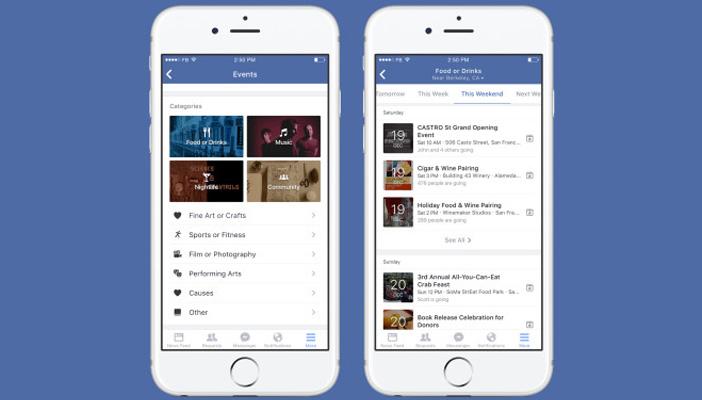 “فيس بوك” تطلق نظام المناسبات Events بحلة جديدة