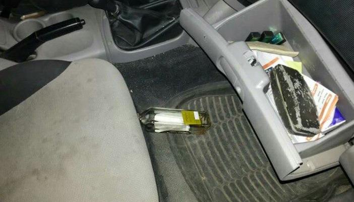 بالصور.. خمور ومخدرات داخل سيارة شرطة في الإسماعيلية