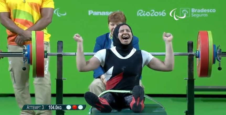 رافعة الأثقال رحاب أحمد باراملبية 2016