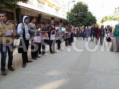 وقفة لطلاب ضد الأنقلاب بجامعة سوهاج