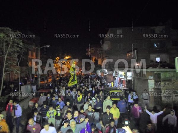 مسيرة ليلية بالحوامدية تطالب بمقاطعة الاستفتاء على الدستور