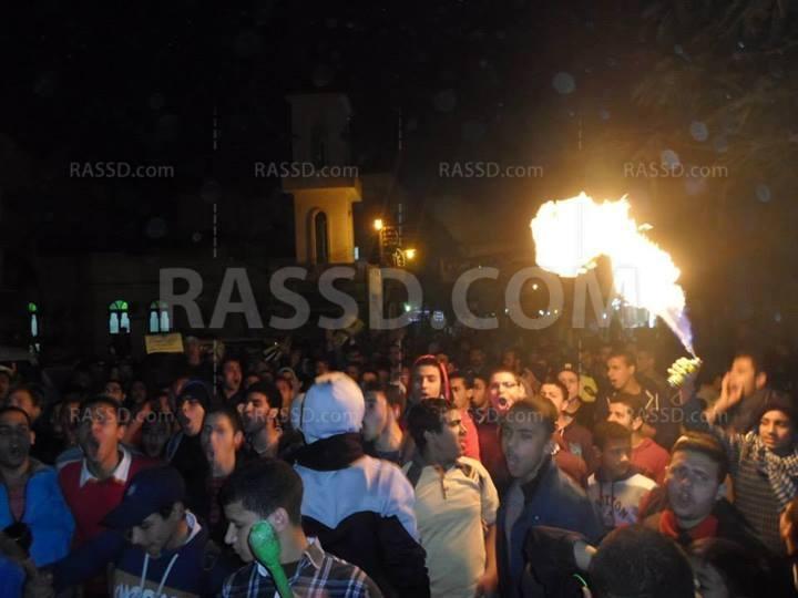 بالصور..مسيرة مناهضة للانقلاب في البدرشين