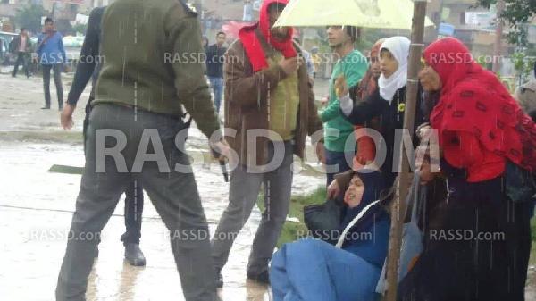 أمن الإنقلاب يعتدي على مسيرة لطالبات ضد الإنقلاب بالبحيرة