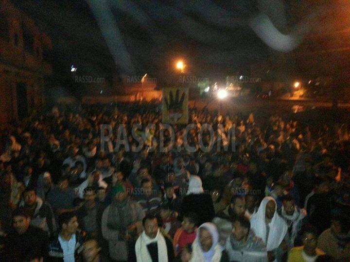 رغم التضيق الأمني.. مسيرة ليلية ضد الانقلاب بحوش عيسى