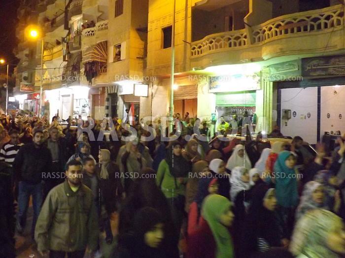 مسيرة لشباب ضد الانقلاب بالإسكندرية