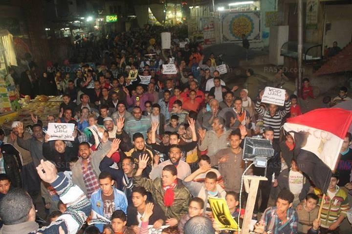 مسيرة ليلية بأبو النمرس مناهضة للانقلاب العسكري