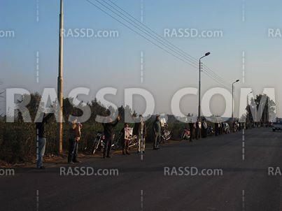 سلسلة بشرية بكفر الشيخ لرفض الانقلاب ودستوره