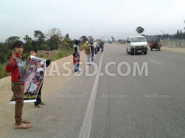 سلسلة بشرية لتحالف دعم الشرعية بالشرقية