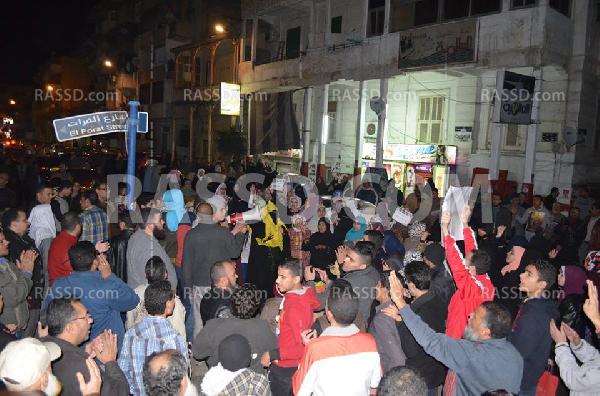 مسيرة ليلية ببورسعيد ضمن فعاليات “إسقاط استفتاء الدم”