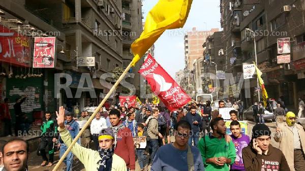 مسيرة لطلاب ضد الإنقلاب بعين شمس بالقاهرة