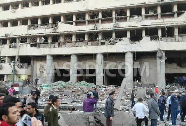 بالصور .. أثار إنفجار مديرية أمن القاهرة والمتحف الإسلامي
