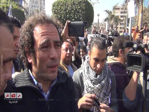 انطلاق مسيرة “مصطفى محمود ” بقيادة “البرادعي” و”صباحي”و”حمزاوي”