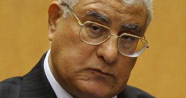 عدلي منصور: المصالحه مع الإخوان لم تعد مطروحه