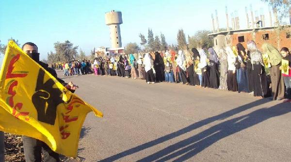 وقفة لتحالف دعم الشرعية بمركز فاقوس رفضا للانقلاب