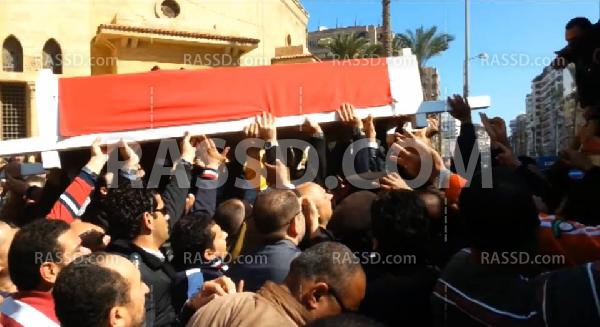 تشييع جنازة الضابط “فادي سيف” ببورسعيد