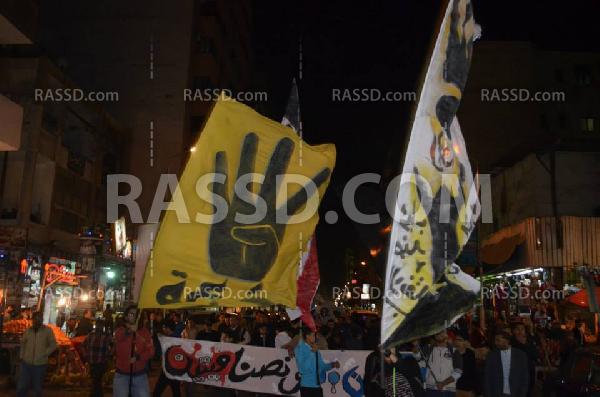 مسيرة لشباب أولتراس ربعاوي ببورسعيد