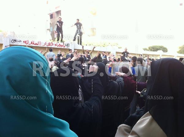 مسيرة مناهضة لحكم العسكر بالمنزلة في أسبوع “الطلبة طليعة الثورة”