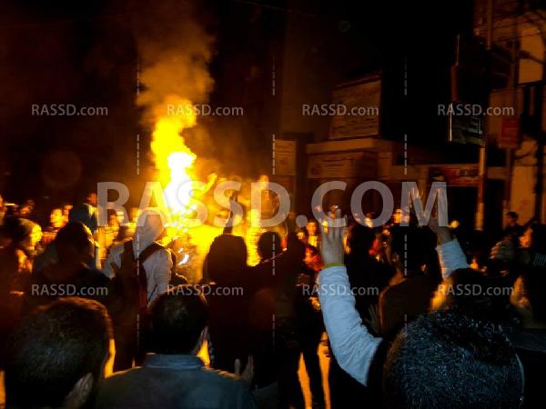 مسيرة ليلية في طنطا رغم انقطاع الكهرباء