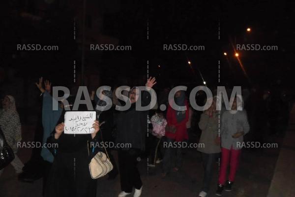 متظاهرو الشيخ زايد ينطلقون فى مسيرة حاشدة ضد الإنقلاب