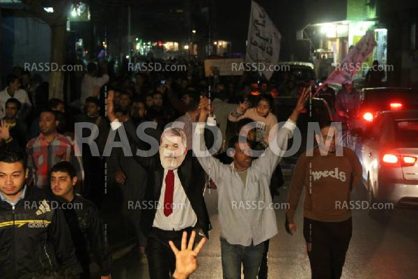 إتحاد ثلاث مسيرات ضد الإنقلاب تزلزل أرجاء حلوان